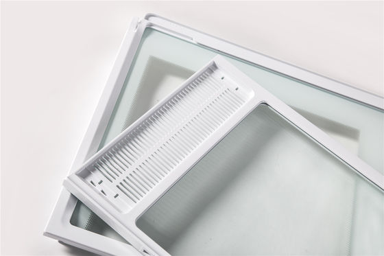 Adjustable Corrosion Resistance 4mm Fridge Glass Shelves