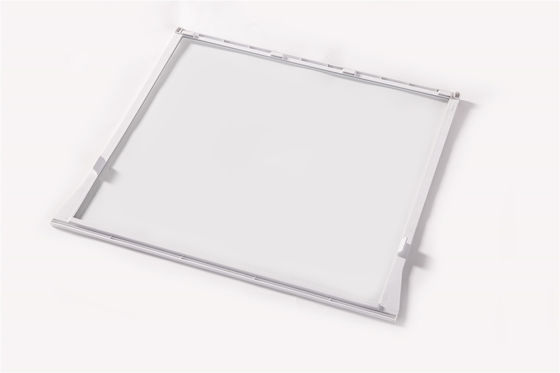 White Encapsulated Toughened Glass Fridge Glass Shelves